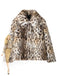 Brown 1980s Leopard Print Faux Fur Coat - vintage fashion, retro style