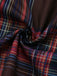 Red And Brown 1970s Plaid Dress 6