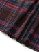 Red And Brown 1970s Plaid Dress 7