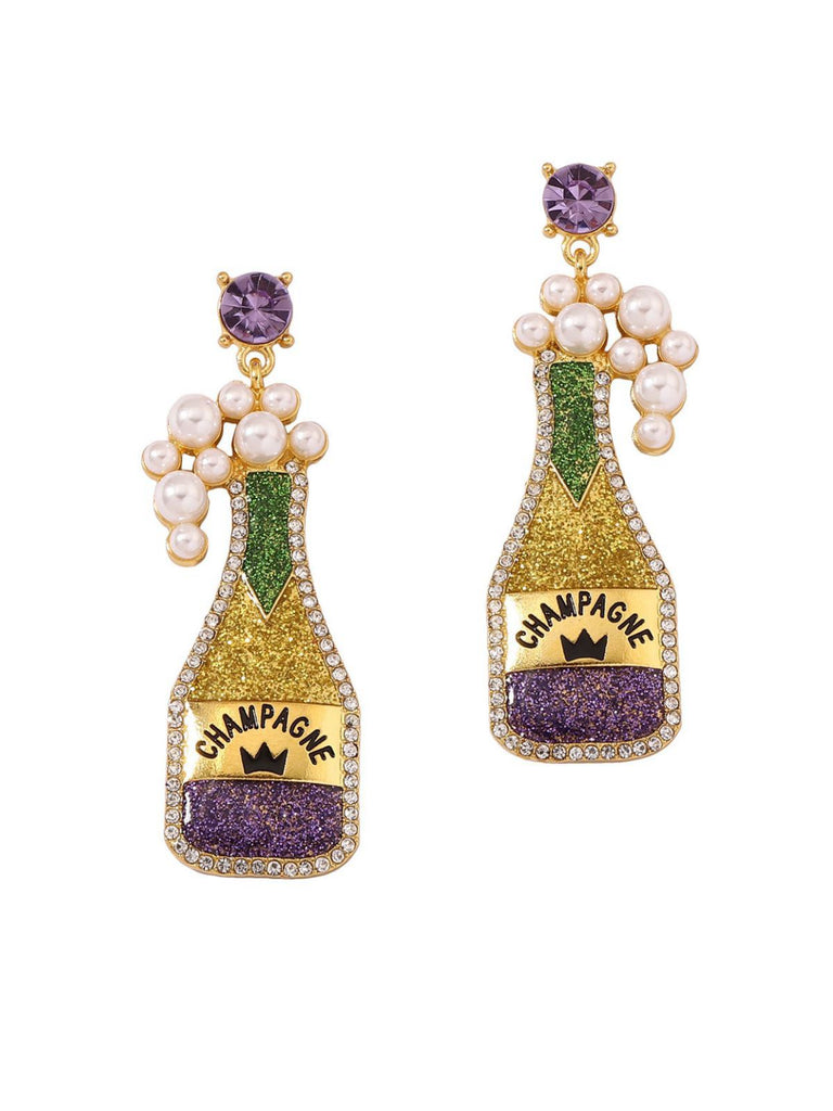 Carnival Bottle Earrings: vintage detail work for the woman who notices