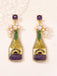 Carnival Bottle Earrings — vintage elegance in the palm of her hand