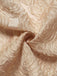 Champagne 1930s Rose Jacquard V-Neck Bow Dress - vintage dress, retro fashion
