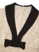 Champagne 1930s Rose Jacquard V-Neck Bow Dress - vintage dress, retro fashion