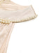 Champagne 1950s Satin Halter Sleeveless Dress 8