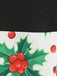 Christmas 1950s V-Neck Patchwork Swing Dress: timeless style reimagined