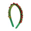 Christmas Colored Bell Beads Headband, vintage accessory, 1920s style - perfect for women who love vintage and retro fashion