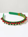 Christmas Colored Bell Beads Headband: timeless vintage elegance she makes her own