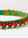 This Christmas Colored Bell Beads Headband whispers vintage secrets to those who notice