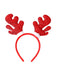 Christmas Colored Reindeer Jingle Bells Sequins Headband - vintage fashion, retro style, elegant red