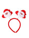 Christmas Colored Reindeer Jingle Bells Sequins Headband - vintage fashion, retro style, elegant red