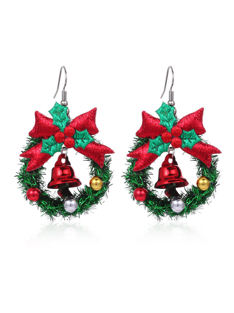 She adds this Christmas Elements Cute Dangle Earrings and suddenly it's vintage perfection