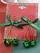 Christmas Glittery Bow Jingle Bell Earrings - vintage fashion, retro style