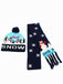 Christmas Knit Hat & Scarf Set - vintage fashion, retro style