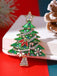 This Christmas Tree Star Rhinestones Hairpin whispers vintage secrets to those who notice