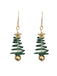 She adds this Christmas Tree Star Twist Earrings and suddenly it's vintage perfection