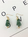 Christmas Tree Star Twist Earrings: vintage detail work for the woman who notices