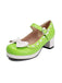Chunky Heel Two Tone Bow Marry Jane Shoes - vintage shoes, retro heels