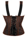 Coffee Steampunk Strap Gothic Corset: timeless style reimagined