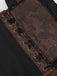 Coffee Steampunk Strap Gothic Corset — vintage elegance for the modern woman