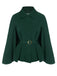 She throws on this Color 1940s Lapel Cape Coat and the city feels like 1940s Paris