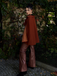 Color 1940s Lapel Cape Coat - vintage fashion, retro style