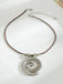 Conch Starfish Pendant Leather Cord Necklace — the vintage finishing touch that makes her outfit sing