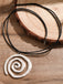 Conch Starfish Pendant Leather Cord Necklace — vintage elegance in the palm of her hand