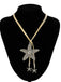 Conch Starfish Pendant Leather Cord Necklace — vintage elegance in the palm of her hand