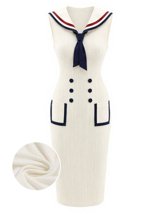[Pre-Sale] Cream Color 1940s Vintage Classic Dress