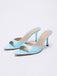 Crocodile-Print Open-Toe Stiletto Slide Heels | vintage fashion, retro style, classic elegance - perfect for retro fashion enthusiasts