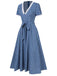 1930s VNeck Polka Dots Belted | 1930s | vintage dress, retro fashion