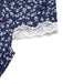 Dark-Blue-1940s-Floral-Lace-V-Neck-Patchwork-Dress, vintage, retro, dress