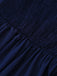 Dark Blue 1940s Wrap Style Wide Leg Jumpsuit 7