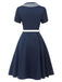 [Pre-Sale] Dark Blue 1950s Sailor Style Double Breasted Dress, vintage dress, retro fashion, rockabilly, pin-up fashion - perfect for women who love vintage and retro fashion