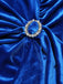 Dark Blue 1960s V-Neck Pleated Velvet Dress, vintage dress, retro fashion - perfect for women who love vintage and retro fashion
