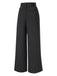 Dark Gray 1940s Pinstripes Wide-Leg Pants - vintage fashion, retro style for vintage lovers