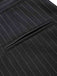 Dark Gray 1940s Pinstripes Wide-Leg Pants - vintage fashion, retro style for vintage lovers