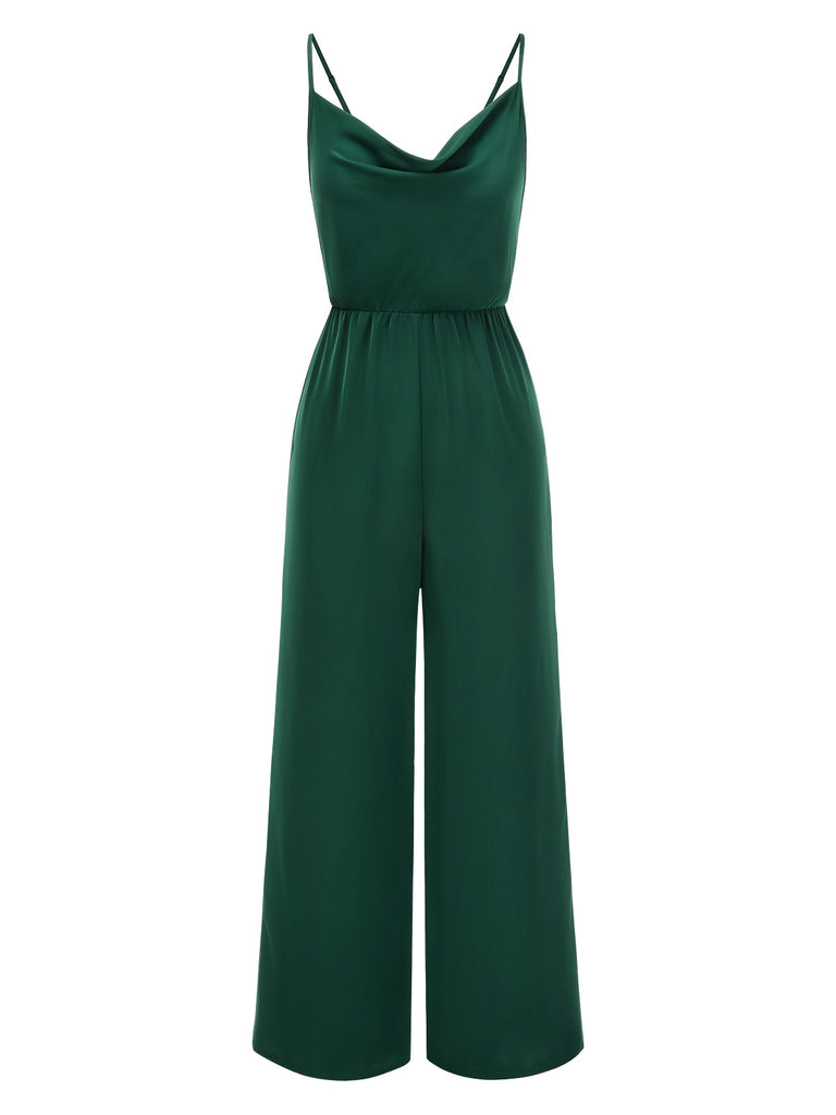 1930s Solid Spaghetti Straps Cowl | 1930s | vintage romper, retro jumpsuit