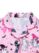 Dark Pink 1970s Halloween Boo Print Pajama Set - vintage fashion, retro style