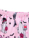 Dark Pink 1970s Halloween Boo Print Pajama Set - vintage fashion, retro style