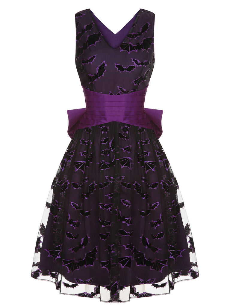 Deep 1950s Halloween Bat Bow | 1950s | vintage dress, retro fashion