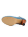 Denim Buckle Mary Janes Chunky Heels - vintage shoes, retro heels