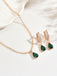 Drop Earrings & Necklace Set - vintage fashion, retro style