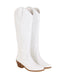 Embroidered Chunky Heel Mid-Calf Cowboy Boots — vintage style that transcends decades
