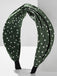 Fabric Wide Brim Polka Dot Cross Headband — vintage vintage charm for her modern wardrobe