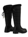 Faux Fur Knee High Snow Down Fabric Boots - vintage fashion, retro style