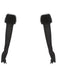 Faux Fur Trim Long Gloves - vintage fashion, retro style