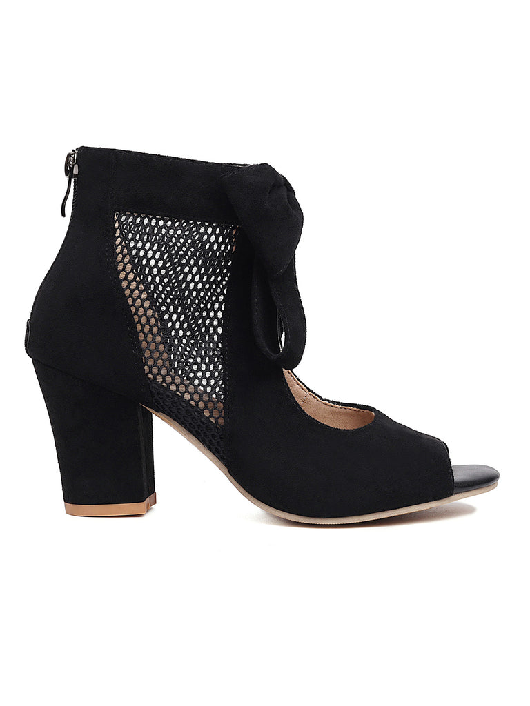 Fish Mouth Bow High Heeled Sandals — vintage elegance for the modern woman