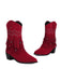 She finds her vintage story in this Flannelette Cone Heel Western Boots