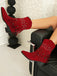 Flannelette Cone Heel Western Boots — vintage style that transcends decades